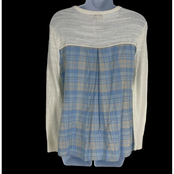 Vineyard Vines Long Sleeve Round Neck Multi Texture Pullover Top Size XS - Picture 2 of 7